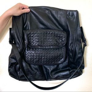 Black Bottega Veneta Leather Satchel